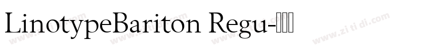 LinotypeBariton Regu字体转换